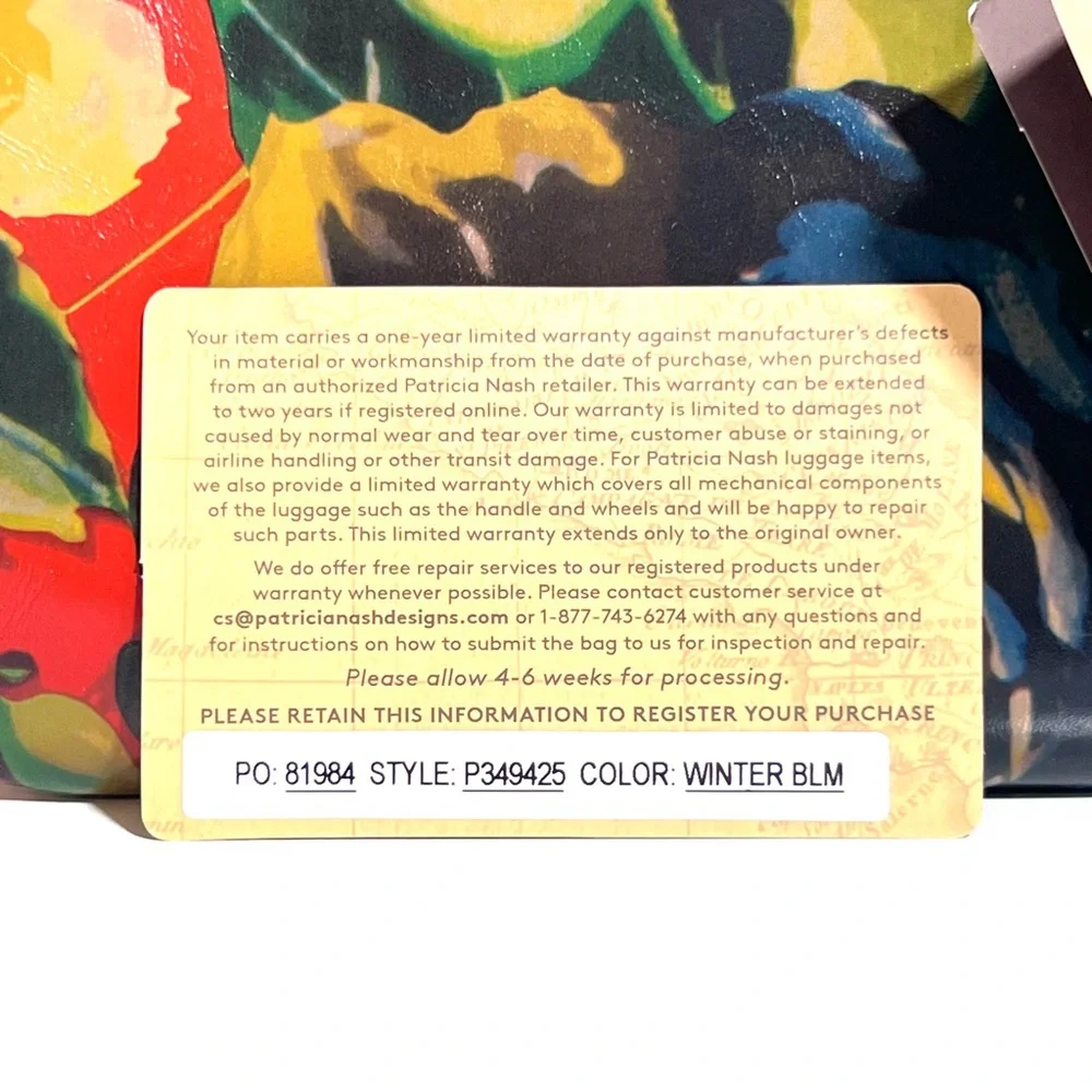 🆕 NWT Patricia Nash Cassini Clutch/Wristlet in Winter Bloom Print